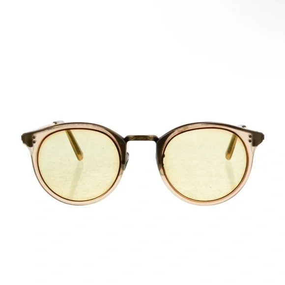 Oliver peoples beige tinted sunglasses display picture 2